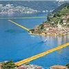 Tramonto su THE FLOATING PIERS