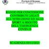 BANDO CONTRIBUTI LEGATI ALL'ISTRUZIONE ED ALLO SPORT